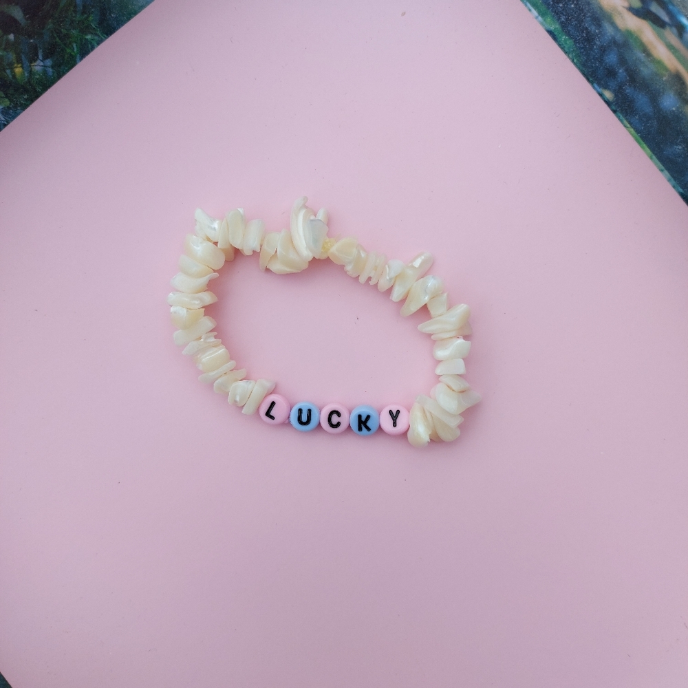 'Lucky' Mother of Pearl Handmade Bracelet